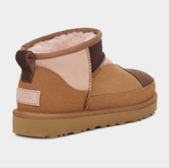 UGG Classic Ultra Mini ReImagined Boot Women's 10 Chestnut Multi - Picture 2 of 8